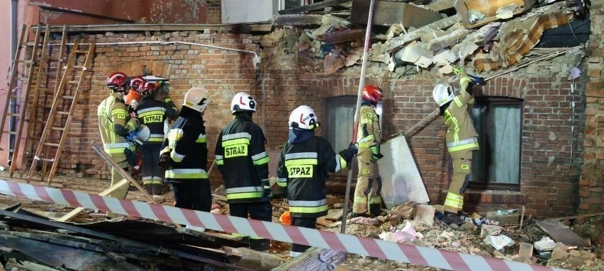 Wybuch gazy przy ul. Wodnej 3 w Chełmży spowodował w...