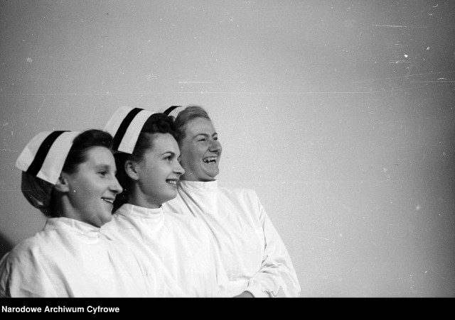 Pielęgniarki - fotografie grupowe1947 - 1955