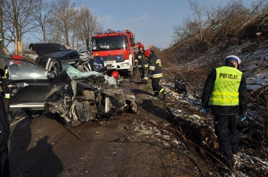 Śmiertelny wypadek w pobliżu Arciszewa - luty 2018...