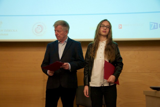 prof. Jan Miodek i Agata Gut