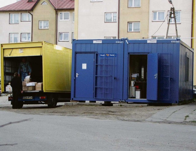 Na razie placówka poczty w Kolbudach różni się od samochodu tylko brakiem kół