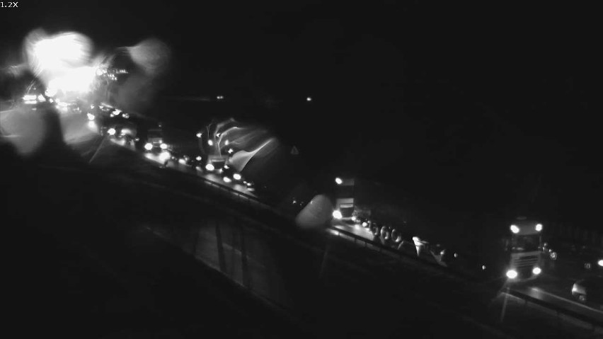 Pożar ciężarówki na obwodnicy Krakowa. Autostrada A4 stanęła