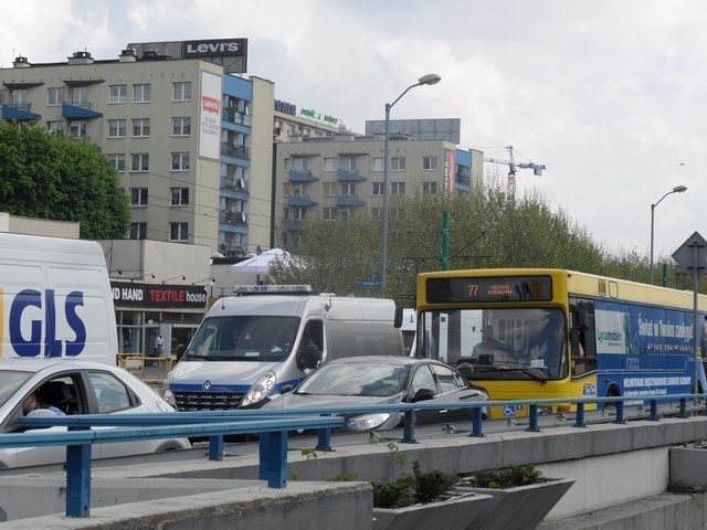 Protest górników w Katowicach