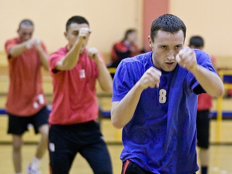 Trening muay thai piłkarzy Gryfa Słupsk