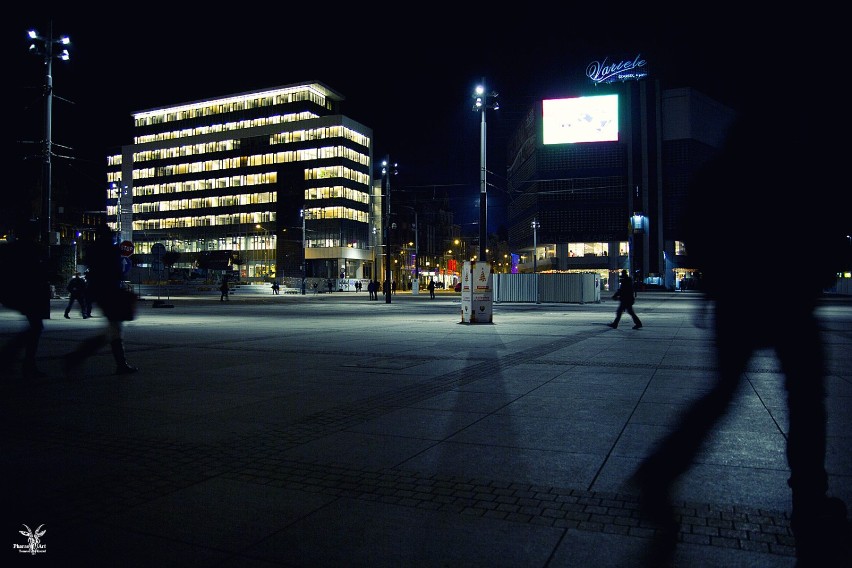 Katowice nocą