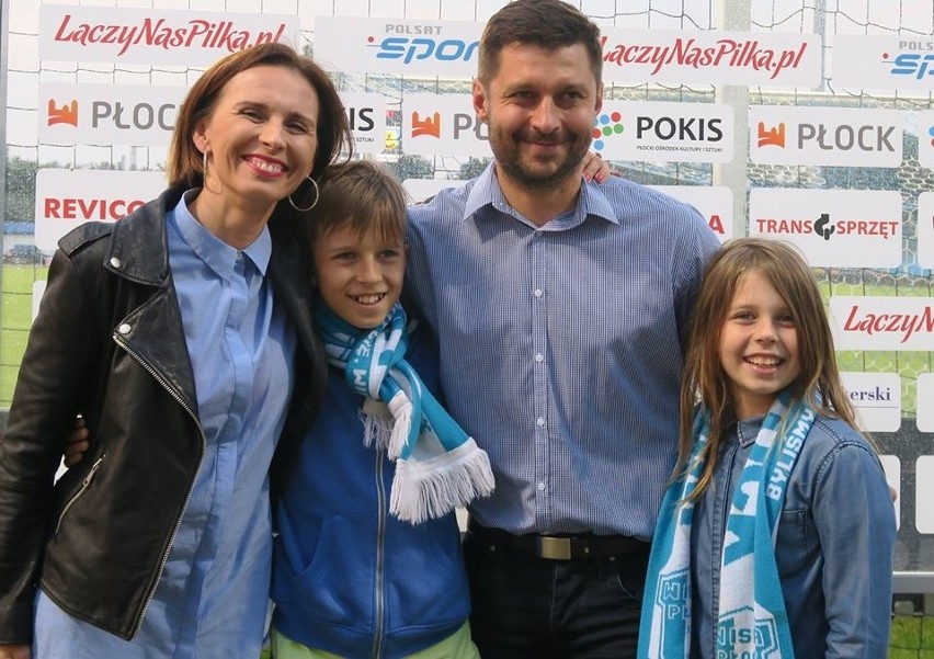 Trener Marcin Kaczmarek z rodziną