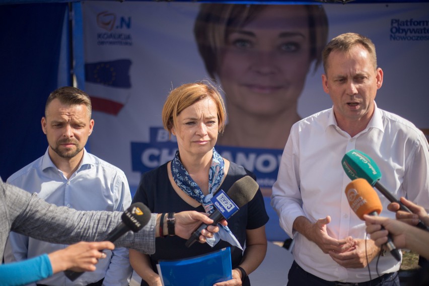 Konferencja prasowa PO w Słupsku.