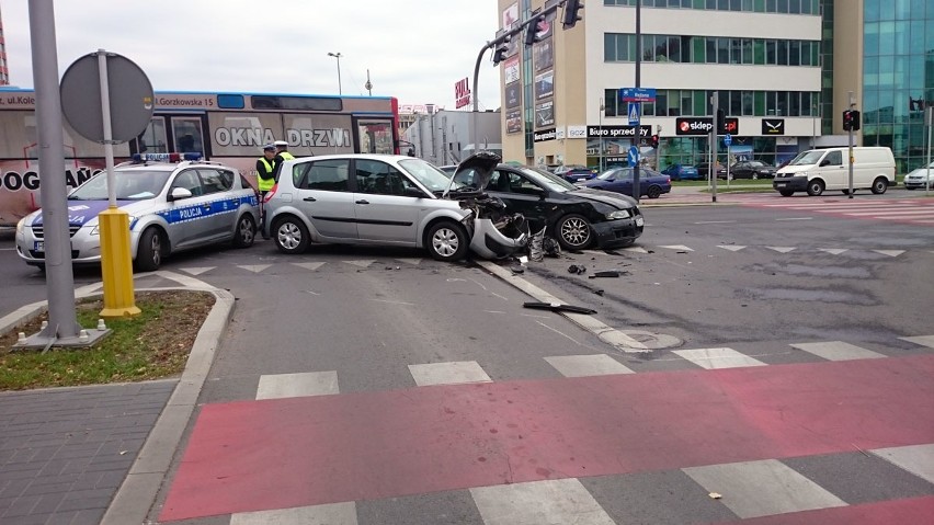 Wypadek na ul. Rejtana w Rzeszowie.