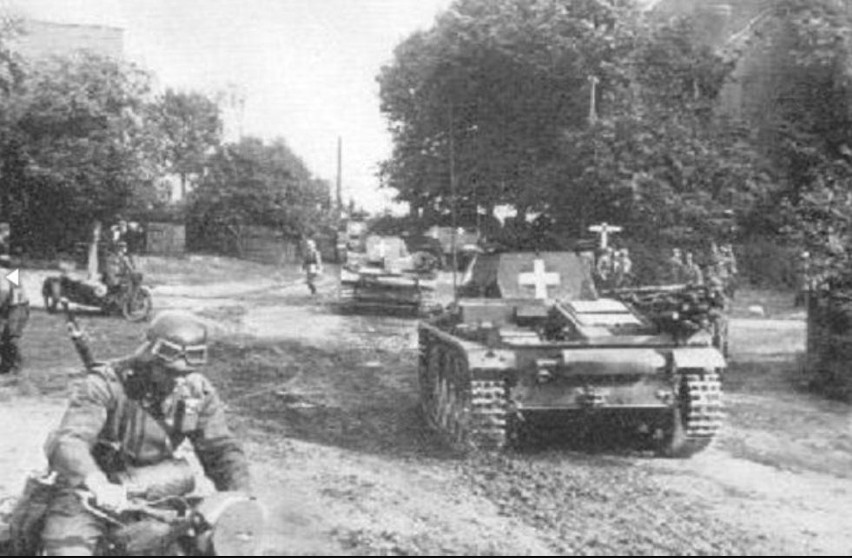 Niemieckie czołgi pod Rybnikiem, 1 września 1939 roku