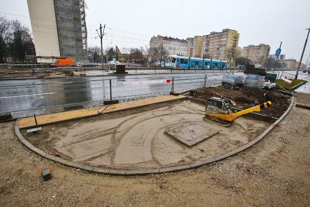 Trwa budowa przejścia dla pieszych na ul. Legnickiej we Wrocławiu