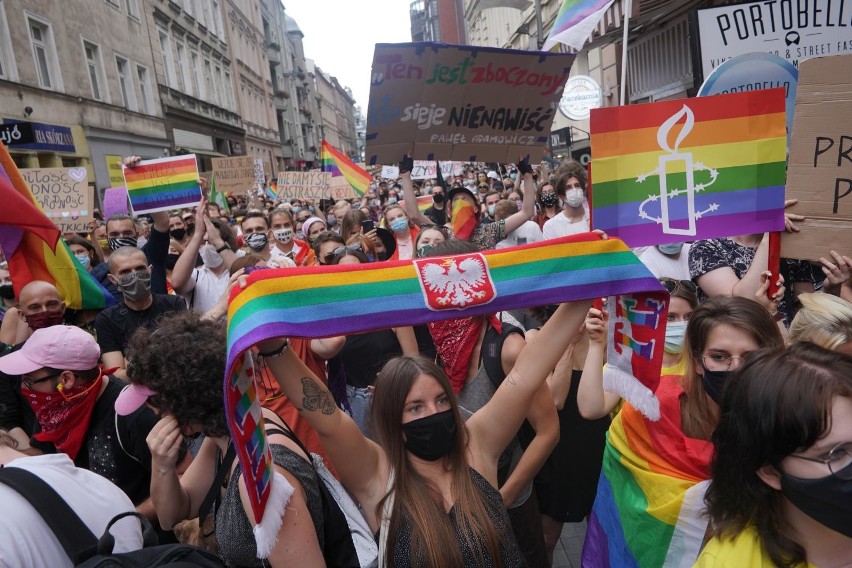 Manifestacja środowiska LGBT