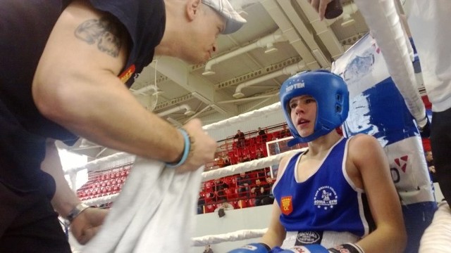 Robert Soboń z Klubu Sportowego Kick Boxing Kielce był drugi w kategorii 50 kg.