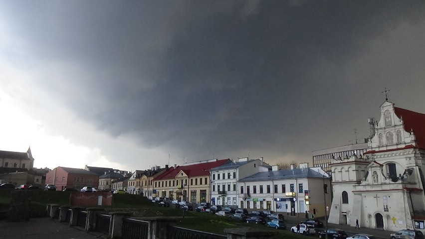 Pierwsza wiosenna burza w Lublinie. Czekamy na Wasze zdjęcia (WIDEO)