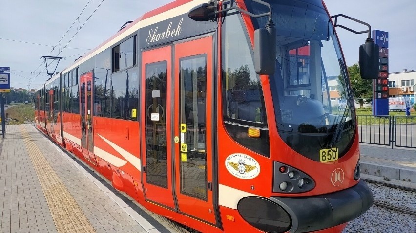 Przejazd techniczny tramwaju w Dąbrowie Górniczej przed...