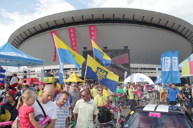 Żółto-niebieski Tour de Pologne? Śląskich flag było mało