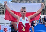 Jakub Brzóska z Akweduktu Kielce w Hamburgu zdobył złoty medal na triathlonowych Mistrzostwach Świata Age Group na dystansie sprinterskim