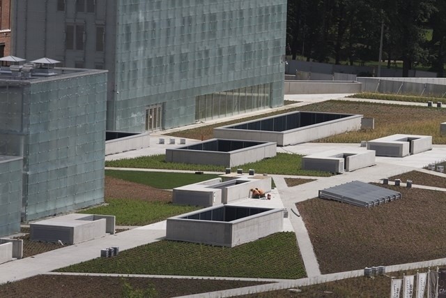 Muzeum Śląskie w Katowicach. Budowa na ukończeniu