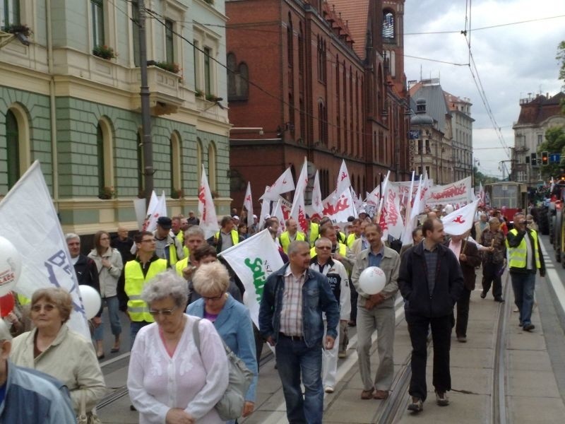 Protest Solidarności w Bydgoszczy
