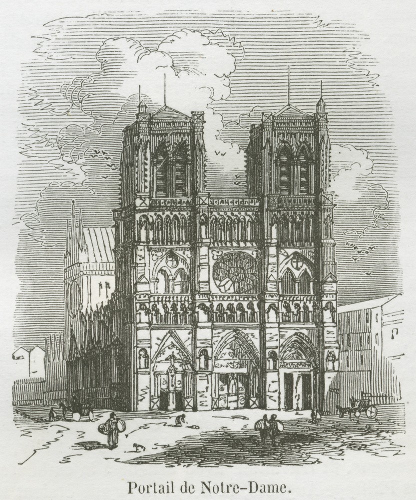 Historia związana z budową świątyni Notre Dame sięga XII...