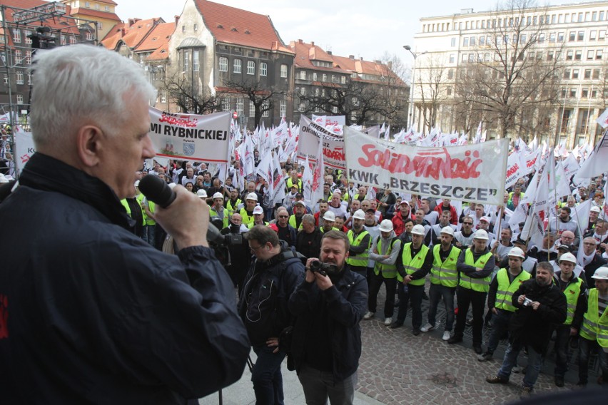 Wielka manifestacja Solidarności w Katowicach, 4 kwietnia...