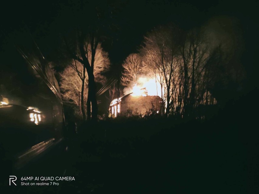 Pożar domu w miejscowości Pokośno