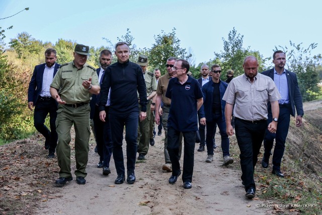 Prezydent Andrzej Duda odwiedził trójstyk granic Polski, Biiałorusi i Ukrainy.