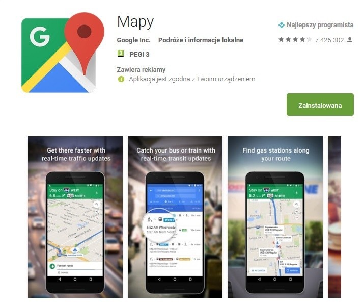 Aplikacja Mapy...