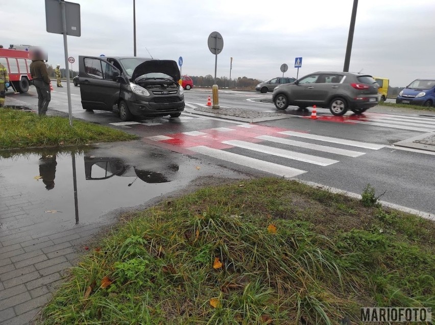 Zderzenie dwóch samochodów w Chrząstowicach.