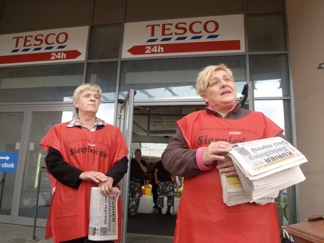 Pracownicy "Tesco" w Koszalinie nie dołączyli do akcji.