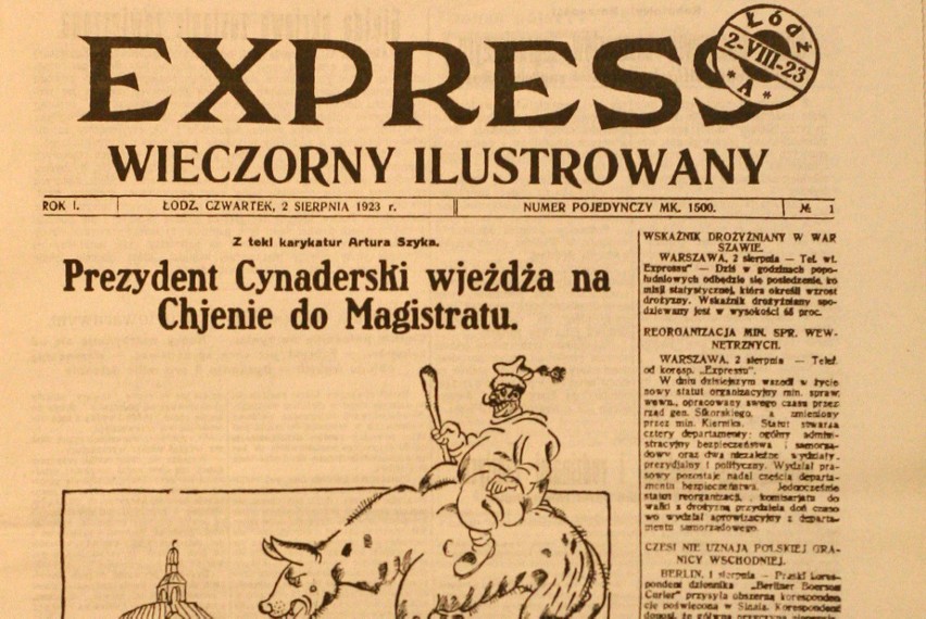 Pierwsze wydanie „Expressu Ilustrowanego” ukazało się 100...
