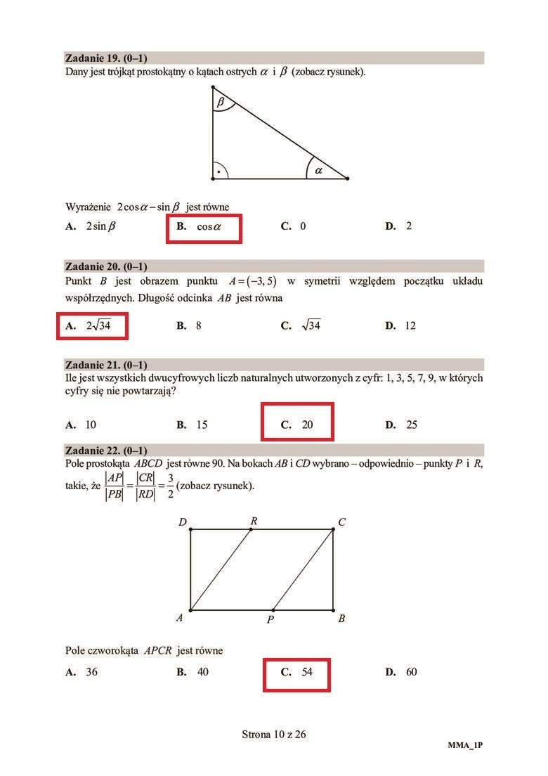 Matura 2020 matematyka podstawa. Odpowiedzi, rozwiązania zadań, ARKUSZ CKE. Co było na egzaminie z matematyki 9.06.2020? Relacje uczniów