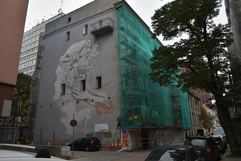 Mural autorstwa Gregora Gonsiora nie przetrwa prac...
