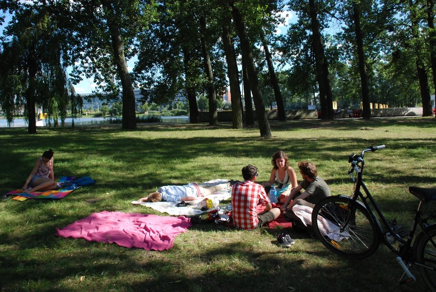 Piknik przeciwników Pomnika Wdzięczności