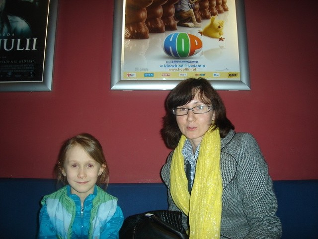 Aneta Kwalińska była na filmie "Hop&#8221; z córką Julią.