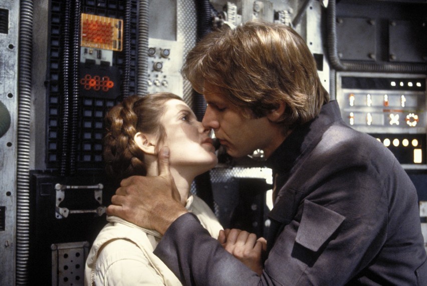 "Gwiezdne wojny VI - Powrót Jedi" - Han i Leia...