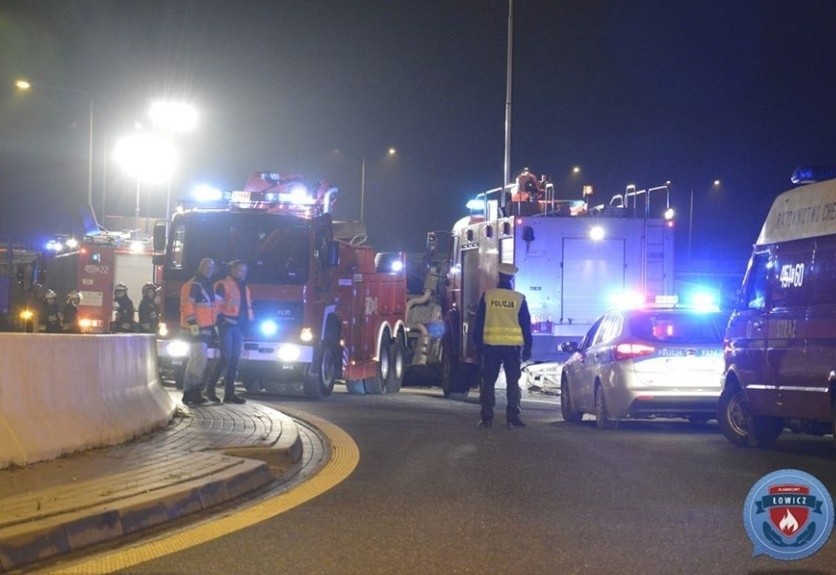 W wypadku na autostradzie A2 zginął 46-letni mężczyzna