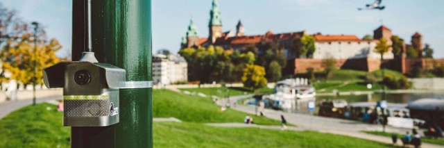 Czujniki do pomiaru powietrza są już powszechne na południu Polski. Na zdjęciu czujnik w Krakowie