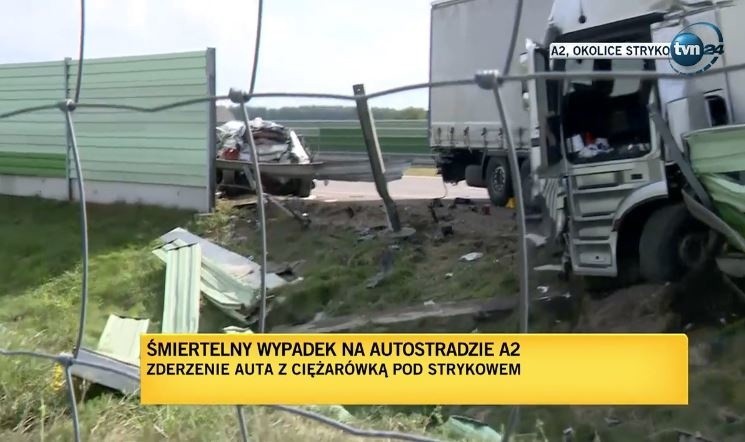 Tragiczny wypadek na autostradzie A2 pod Łodzią