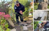 Historyczne odkrycie. Nagrobki i pomnik poległego żołnierza znalezione na ogrodach działkowych 