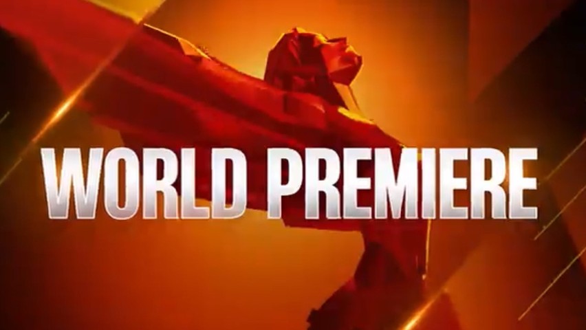 "World Premiere" pojawiające się podczas gali na ekranach...