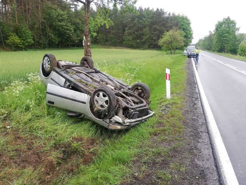 Wypadek na drodze krajowej nr 25 z Białego Boru do...