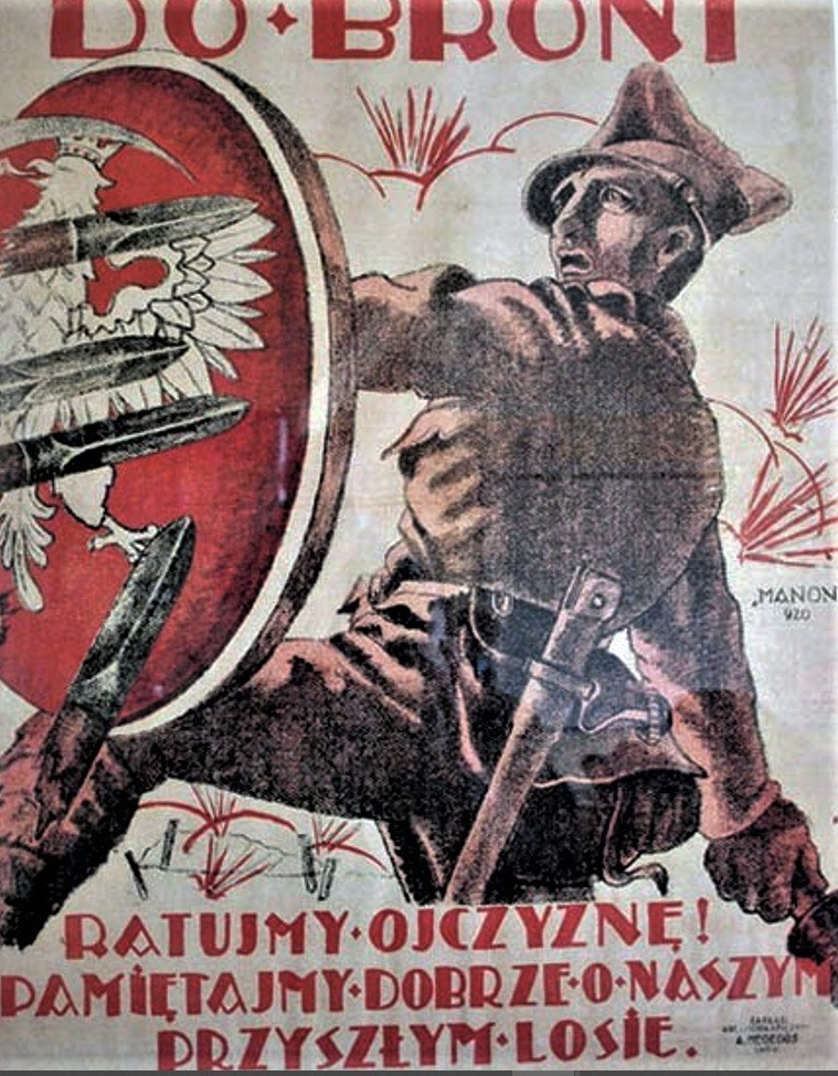 Polski plakat rekrutacyjny z lipca 1920