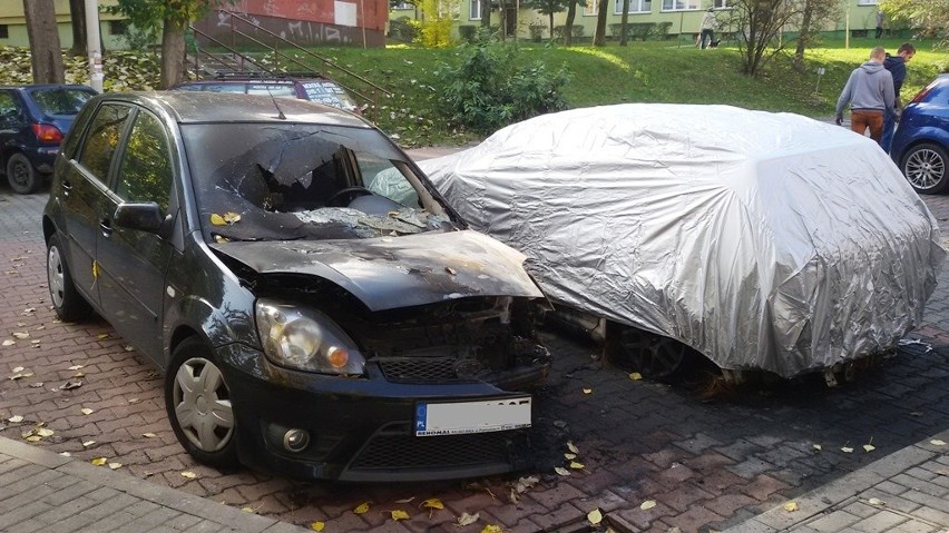 Komendant policji w Bielsku-Białej wyznaczył nagrodę za wskazanie podpalacza samochodów 