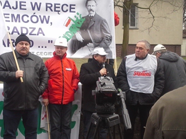 Protest rolników i górników w Stargardzie