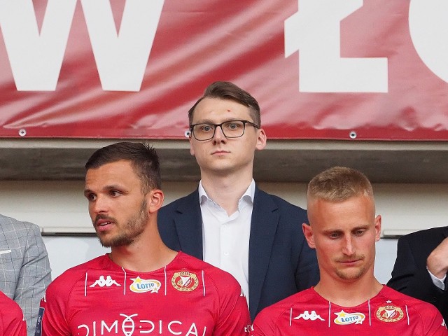 Patryk Lipski, prezes Michał Rydz i Bartłomiej Pawłowski