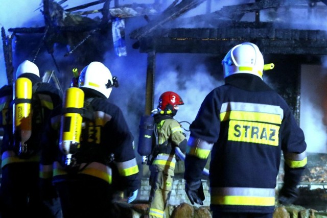 Pożar domu jednorodzinnego wybuchł w Barcinie, przy ul. Żnińskiej