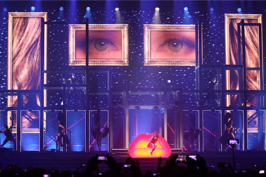 Koncert Kylie Minogue w łódzkiej Atlas Arenie w 2014 roku.