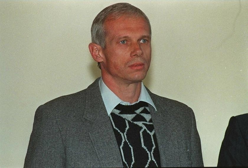 Janusz Waluś podczas procesu w południowoafrykańskim sądzie...
