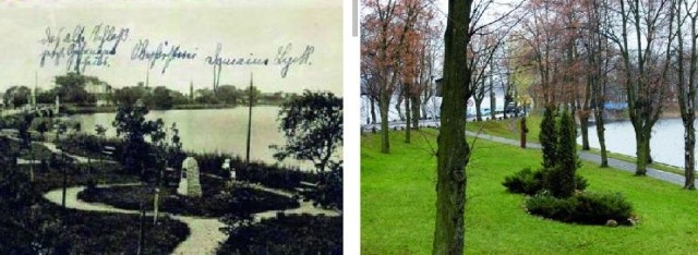 Już w 1925 roku ełczanie mieli swoją promenadę nad jeziorem, a 15 lat wcześniej zbudowano im betonowy most. Na skwerze stał pomnik Karla Leonharda Velthusena, sędziego i poety. Obecnie jest inaczej, choć tylko nieznacznie.