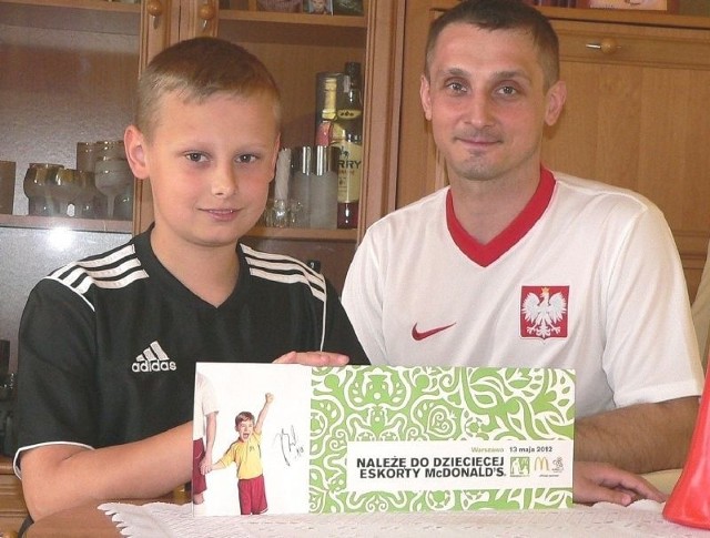 Adaś Pałys na ćwierćfinał Euro 2012 pojedzie z tatą Andrzejem.